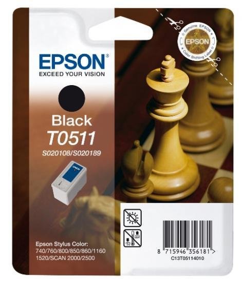 Epson kartuša T0511 (C13T05114010), 24 ml, črno