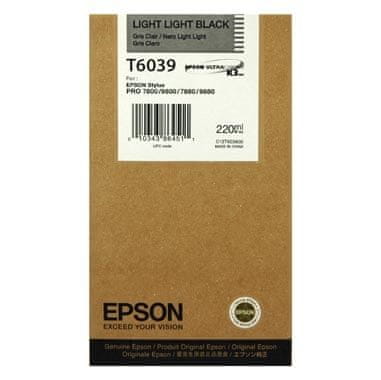 Epson kartuša T6039 (C13T603900), 220 ml, Light Light Black