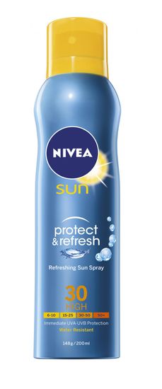 Nivea Sun Protect & Refresh hladilni sprej s potisnim plinom ZF30, 200 ml