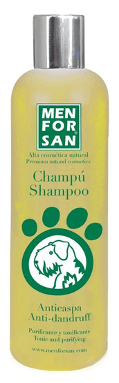 Menforsan naravni pasji šampon proti prhljaju z limono 300 ml