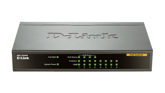 D-Link PoE stikalo DES-1008PA