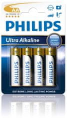 Philips baterija Ultra Alkaline AA, blister, 4 kosi