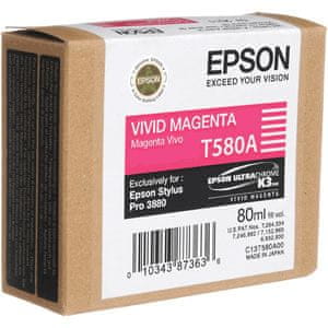 Epson kartuša T580A (C13T580A00), Vivid Magenta