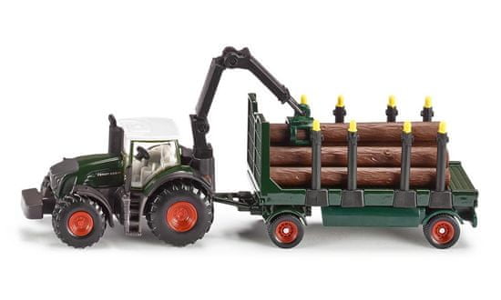 SIKU Farmer: traktor z lesenim tovorom, 1:87