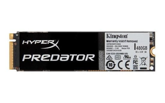 Kingston SSD disk HyperX Predator 480GB M.2 SATA (SHPM2280P2/480G)