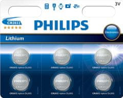 Philips baterija CR2032, 3 V, 6 kos