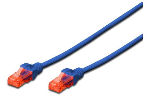 Digitus mrežni kabel UTP CAT.6 Patch, 0,5m, moder