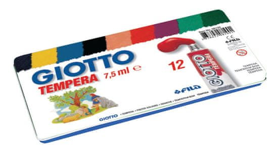 Giotto tempera barvice, 12/1, 7,5 ml