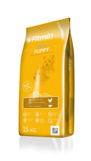 Fitmin hrana za pasje mladiče malih pasem, piščanec in riba, 15 kg