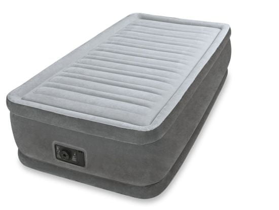 Intex napihljiva postelja Twin Comfort - plush elevated airbed kit (w/220-240V, z vgrajeno črpalko), (64412)