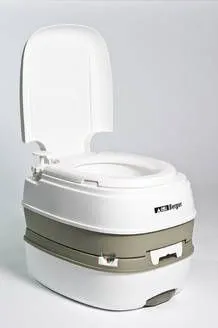 BERGER prenosni WC Deluxe - Odprta embalaža
