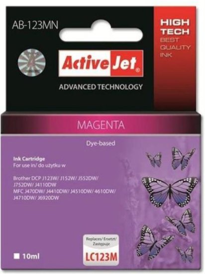 ActiveJet črnilo, Magenta Brother LC123