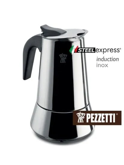 Pezzetti Steelexpress kafetiera za 4 skodelice - Odprta embalaža