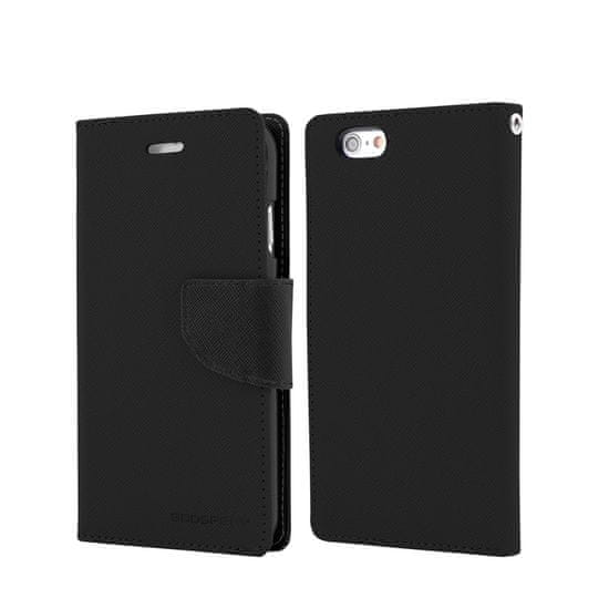 Goospery preklopna torbica Fancy Diary za Samsung Galaxy S6 Edge (G925), črna