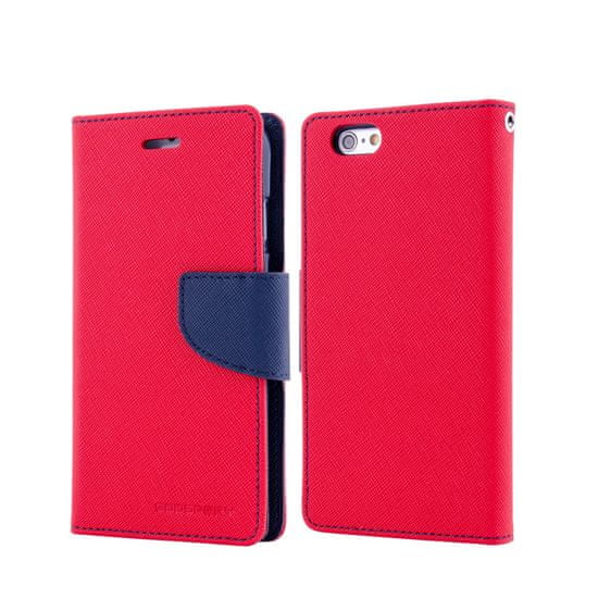 Goospery preklopna torbica Fancy Diary za Samsung Galaxy S6 Edge (G925), rdeče-modra