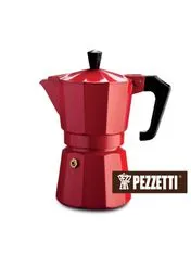 Pezzetti Italexpress kafetiera, 3 skodelice, 150 ml, rdeča