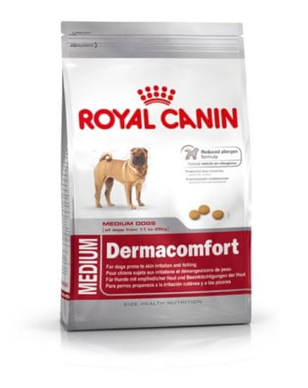 Royal Canin hrana za pse srednjih pasem Dermacomfort 24, 10 kg - odprta embalaža
