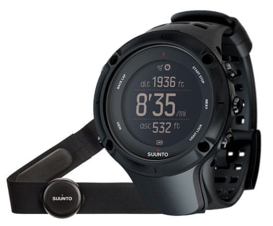 Suunto športna ura Ambit3 Peak HR, črna
