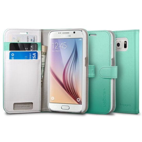 Spigen ovitek Wallet za Samsung Galaxy S6, zelen