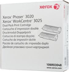 Xerox toner 106R03048 za Xerox P3020/WC3025, 2-pack, črn