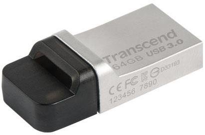 Transcend USB ključek Micro 64 GB 3.0 880, srebrn (TS64GJF880S)