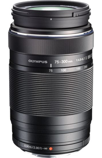 Olympus objektiv ED 75-300mm 1:4.8-6.7 II, črn