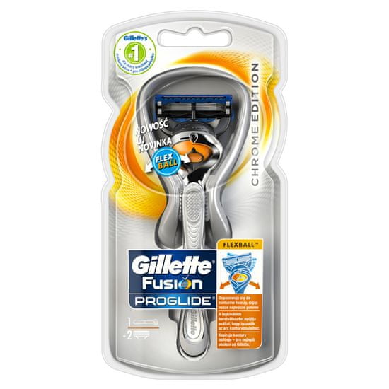 Gillette ProGlide Flexball Silver brivnik + 2 glavi