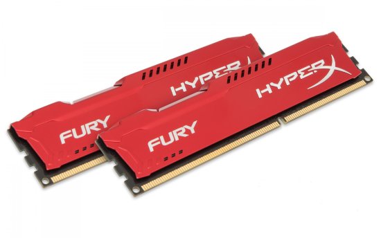 Kingston pomnilnik DDR3 HyperX FURY Red 16 GB (HX318C10FRK2/16)