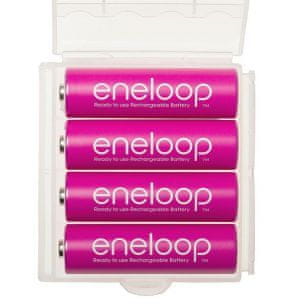 Panasonic Eneloop baterije AA (4 kosi), roza