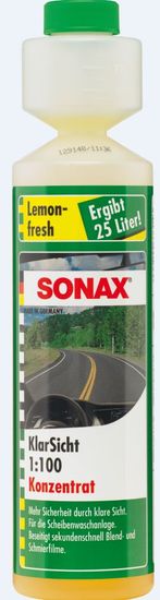 Sonax koncentrat za čiščenje vetrobranskega stekla 1:100, limona, 250 ml