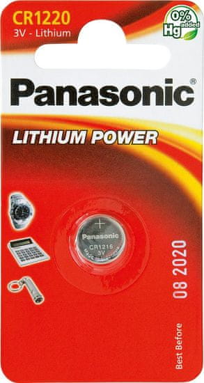 Panasonic Baterija Panasonic Lithium CR-1220L, 1 kos