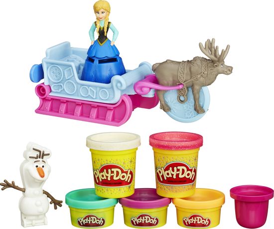 Play-Doh set s plastelinom Frozen: Pustolovščina na saneh