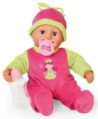 Bayer Design dojenček First Words Baby, 38cm, roza/zelena