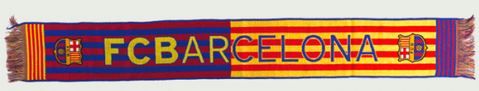 Barcelona FC šal, modro-rdeče-rumen