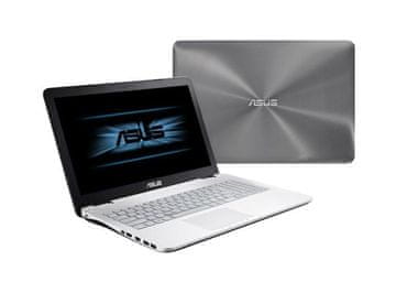ASUS prenosnik N551JW-CN005D i7/16GB/SSD 128GB+1TB HDD/GTX960M/FHD/DOS (90NB08B1-M00050)