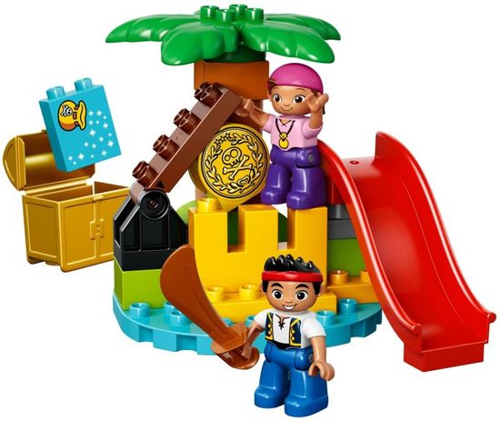 LEGO Duplo 10604 Jakec in pirati iz dežele Nikjernikoli - Otok zakladov