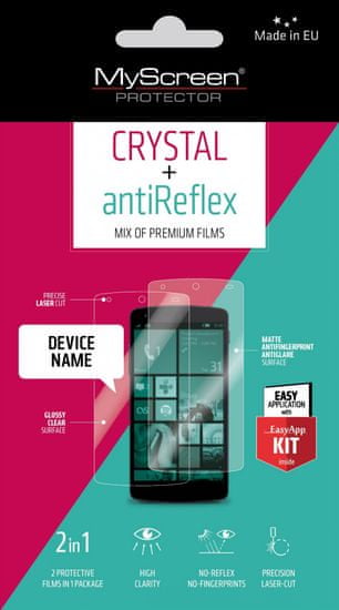 MyScreen Protector zaščitna folija Antireflex + Crystal za Samsung Galaxy Xcover 3 G388, 2 kosa