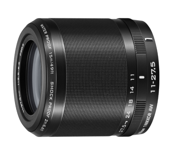 Nikon objektiv 1 Nikkor 11-27,5 mm, črn