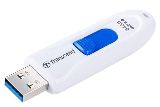 Transcend USB ključ JetFlash 790 3.1, 64GB, bel