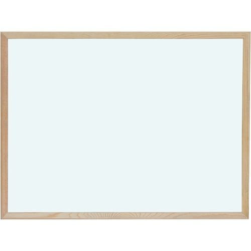 Optima magnetna tabla 45 x 60, bela, lesen okvir
