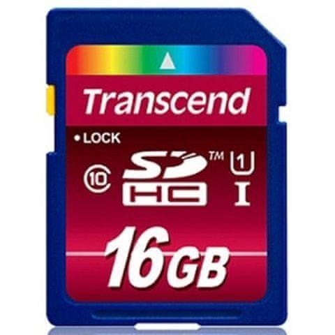 Transcend spominska kartica SD 16GB TS16GSDHC10U1