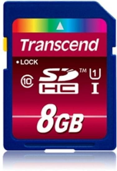 Transcend spominska kartica SD 8 GB TS8GSDHC10U1