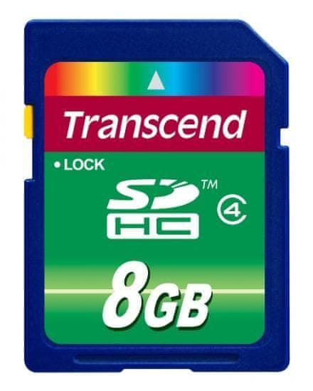 Transcend spominska kartica SD 8 GB TS8GSDHC4