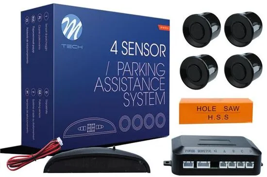M-Tech parkirni senzorji 4-točkovni z digitalnim zaslonom - Odprta embalaža1