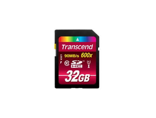 Transcend SDHC pomnilniška kartica 32GB 90/60 MB/s (TS32GSDHC10U1)