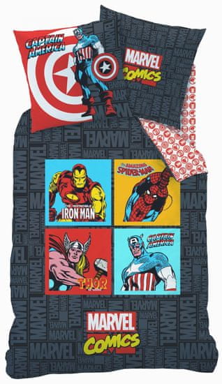 CTI posteljnina, 135 x 200 cm, Marvel junaki