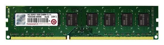 Transcend pomnilniški modul DDR3 ValueRam 8 GB (TS1GLK64V6H)