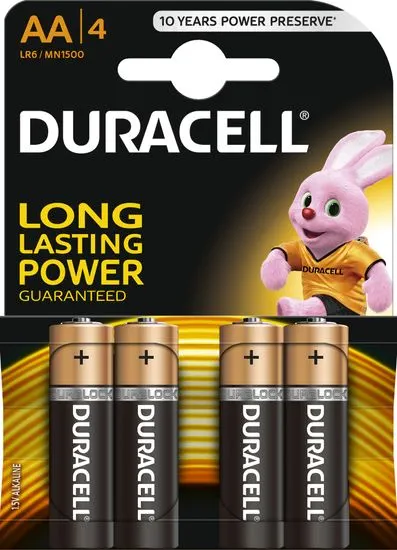Duracell baterije AA, 4kos (MN1500, LR6)