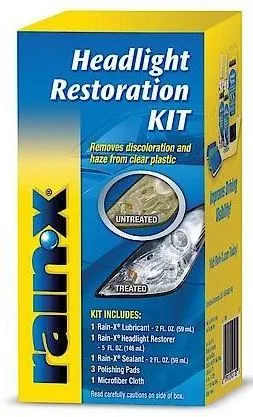 Rain-X komplet za obnovo porumenelih in motnih žarometov Headlight Restoration Kit