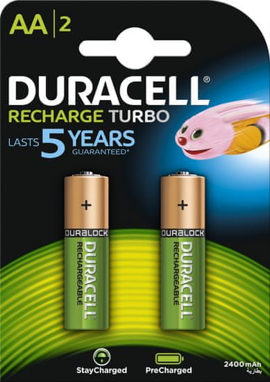 Duracell prednapolnjena polnilna baterija 2400 mAh AA K2